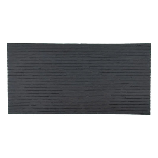 Panou decorativ din praf de piatra, Naimeed D7333, flexibil, ignifug, strat protector ceramic, rezistent la razele UV, 120x60x0.2 cm, gri antracit