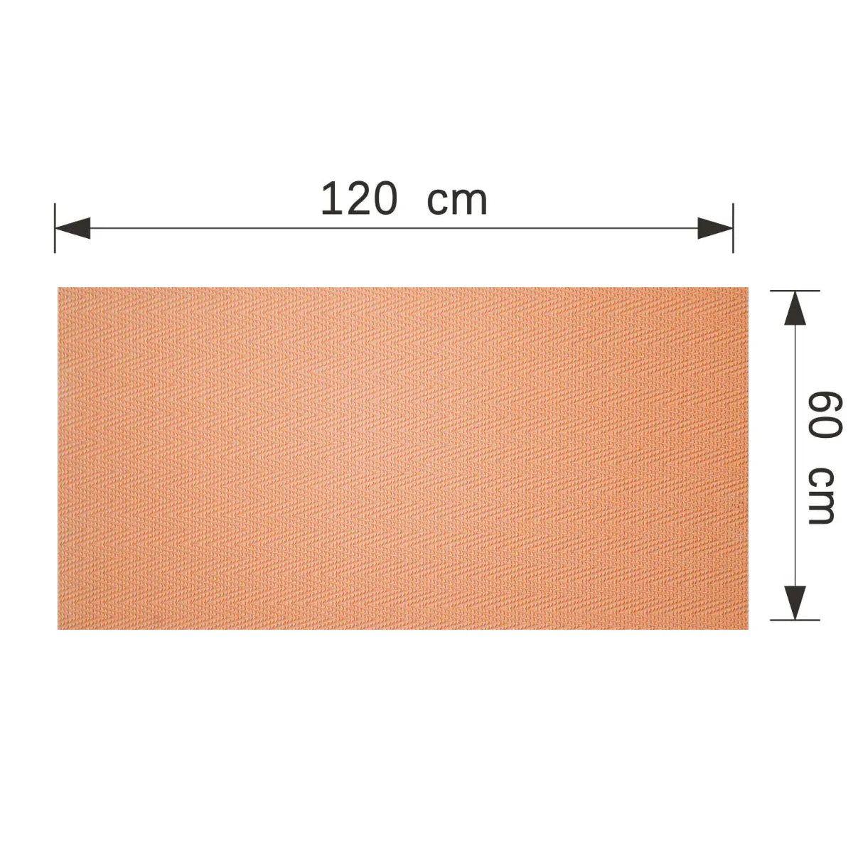 Panou decorativ din praf de piatra, Naimeed D7336, flexibil, ignifug, strat protector ceramic, rezistent la razele UV, 120x60x0.2 cm, portocaliu