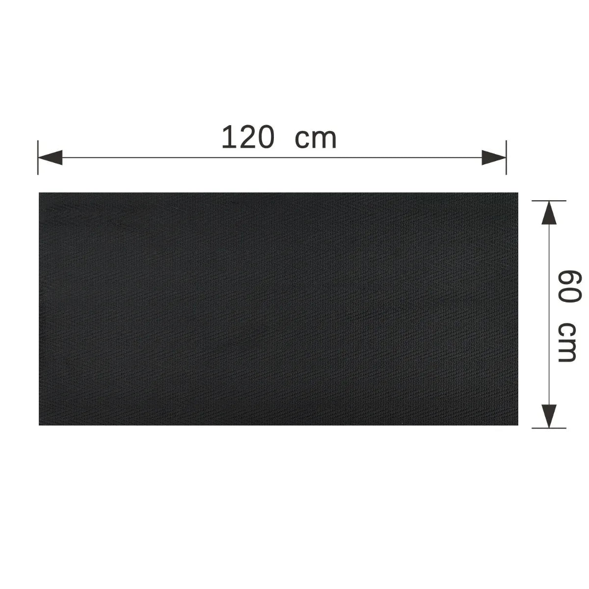 Set 2 panouri decorative din praf de piatra, Naimeed D7338, flexibile, ignifuge, strat protector ceramic, rezistente la razele UV, 120x60x0.2 cm, negru