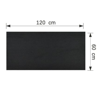 Set 2 panouri decorative din praf de piatra, Naimeed D7338, flexibile, ignifuge, strat protector ceramic, rezistente la razele UV, 120x60x0.2 cm, negru