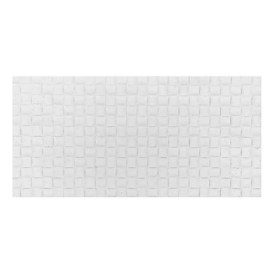 Set 9 panouri decorative din praf de piatra, Naimeed D7339, flexibile, ignifuge, strat protector ceramic, rezistente la razele UV, 120x60x0.2 cm, alb
