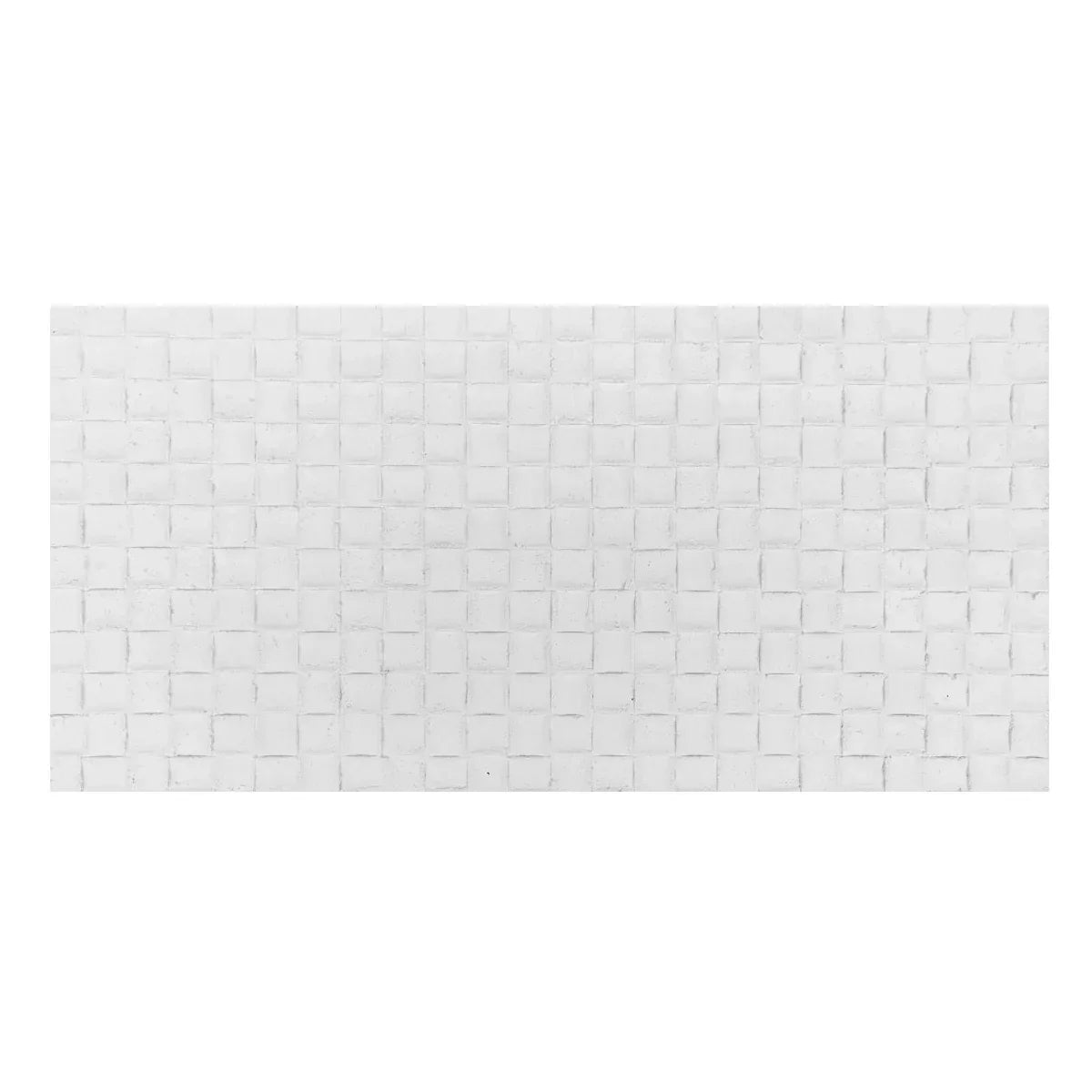 Set 10 panouri decorative din praf de piatra, Naimeed D7339, flexibile, ignifuge, strat protector ceramic, rezistente la razele UV, 120x60x0.2 cm, alb