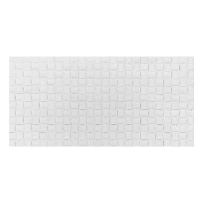 Set 10 panouri decorative din praf de piatra, Naimeed D7339, flexibile, ignifuge, strat protector ceramic, rezistente la razele UV, 120x60x0.2 cm, alb