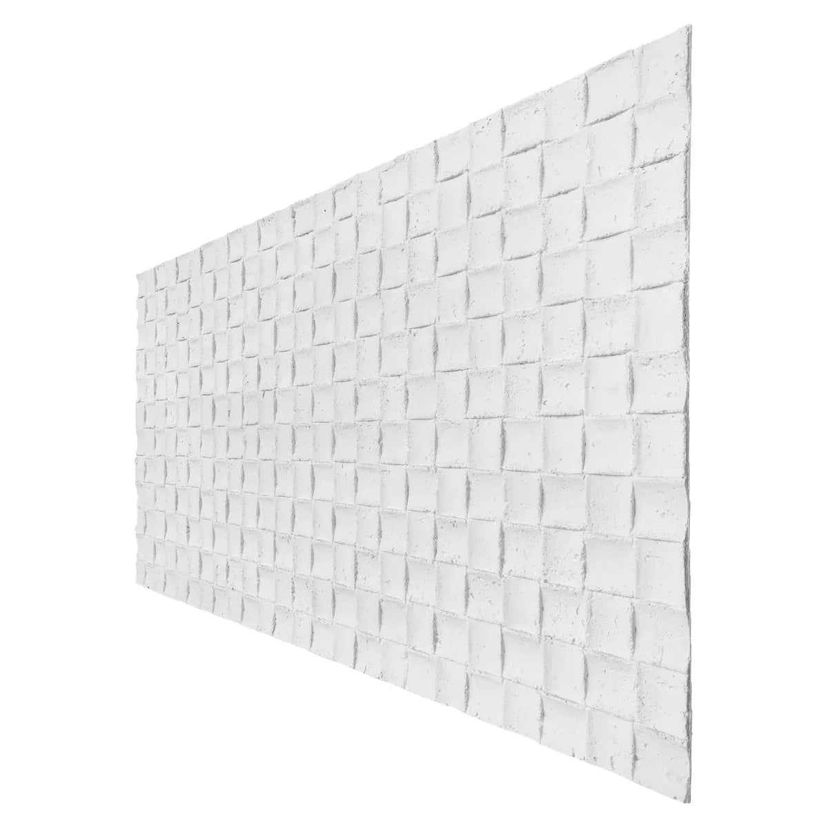 Set 9 panouri decorative din praf de piatra, Naimeed D7339, flexibile, ignifuge, strat protector ceramic, rezistente la razele UV, 120x60x0.2 cm, alb