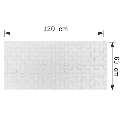 Set 9 panouri decorative din praf de piatra, Naimeed D7339, flexibile, ignifuge, strat protector ceramic, rezistente la razele UV, 120x60x0.2 cm, alb