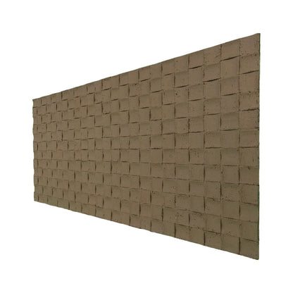 Set 9 panouri decorative din praf de piatra, Naimeed D7341, flexibile, ignifuge, strat protector ceramic, rezistente la razele UV, 120x60x0.2 cm, maro deschis