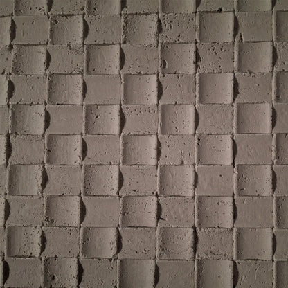 Panou decorativ din praf de piatra, Naimeed D7341, flexibil, ignifug, strat protector ceramic, rezistent la razele UV, 120x60x0.2 cm, maro deschis