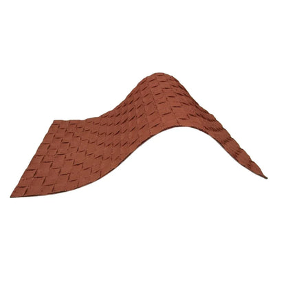 Set 9 panouri decorative din praf de piatra, Naimeed D7342, flexibile, ignifuge, strat protector ceramic, rezistente la razele UV, 120x60x0.2 cm, rosu caramiziu