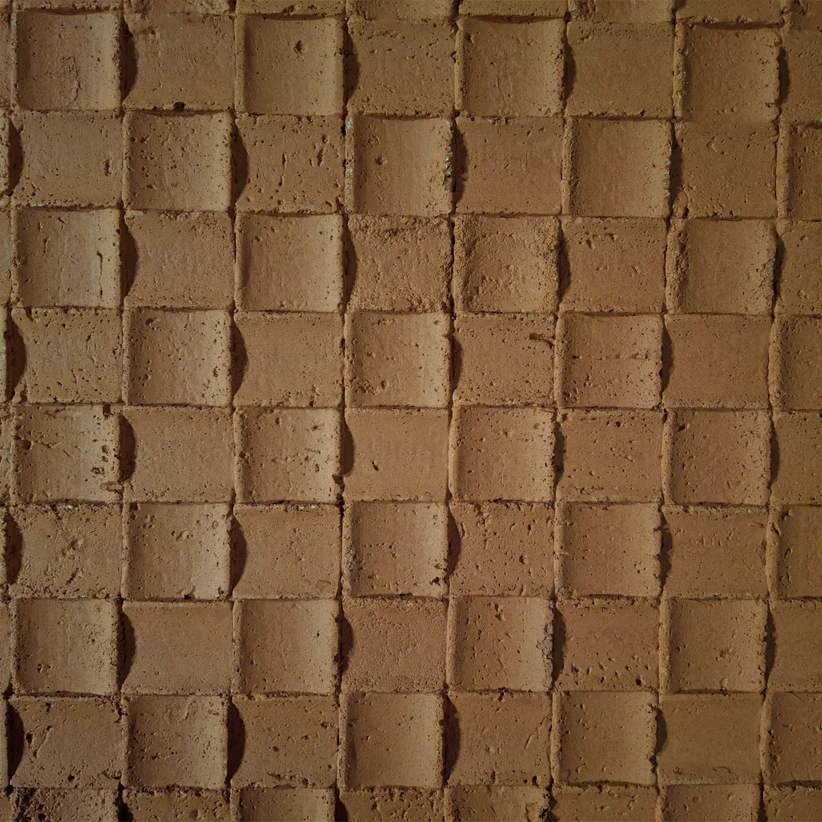 Set 9 panouri decorative din praf de piatra, Naimeed D7342, flexibile, ignifuge, strat protector ceramic, rezistente la razele UV, 120x60x0.2 cm, rosu caramiziu
