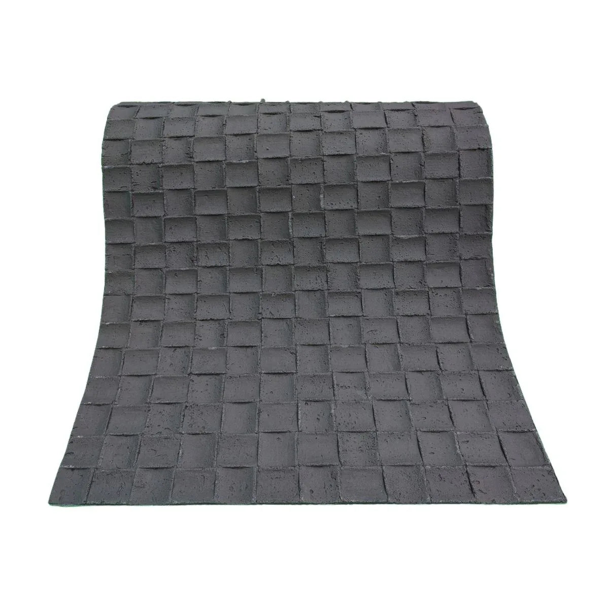Set 9 panouri decorative din praf de piatra, Naimeed D7343, flexibile, ignifuge, strat protector ceramic, rezistente la razele UV, 120x60x0.2 cm, gri inchis