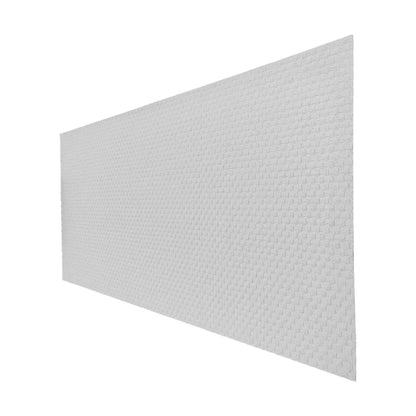 Set 6 panouri decorative din praf de piatra, Naimeed D7344, flexibile, ignifuge, strat protector ceramic, rezistente la razele UV, 120x60x0.2 cm, alb