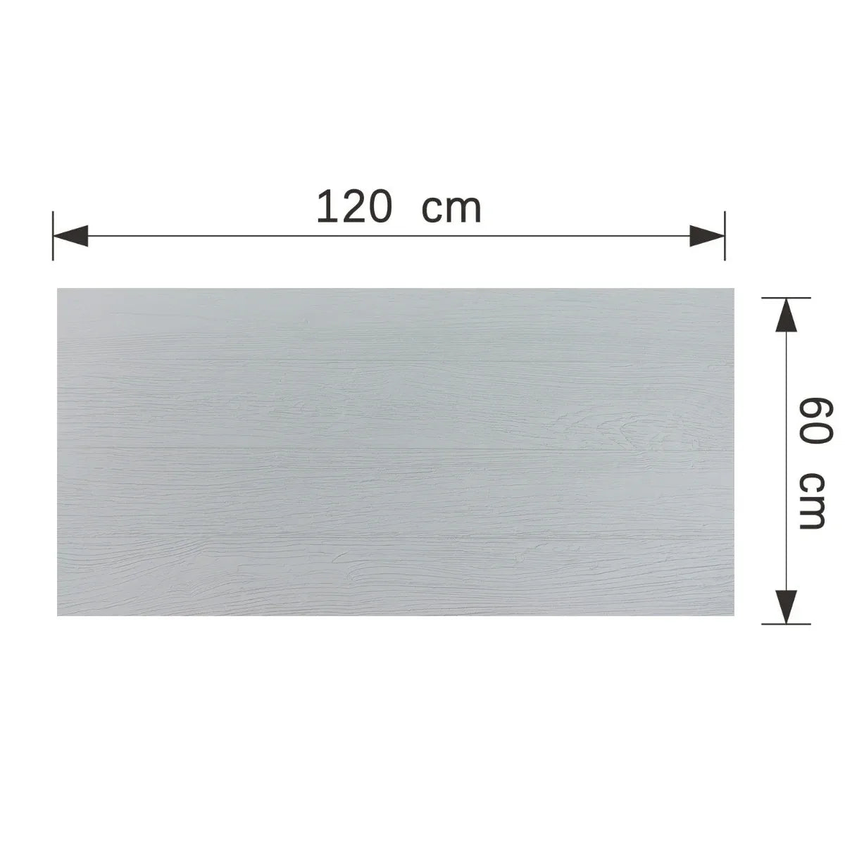 Set 16 panouri decorative din praf de piatra, Naimeed D7348, ignifuge, strat protector ceramic, rezistente la razele UV, 120x60x0.2 cm, gri pastel