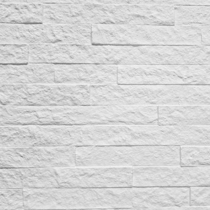 Set 12 panouri decorative din praf de piatra, Naimeed D7350, flexibile, ignifuge, strat protector ceramic, rezistente la razele UV, 120x60x0.2 cm, alb