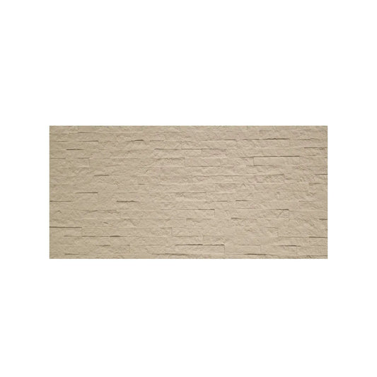 Set 12 panouri decorative din praf de piatra, Naimeed D7351, flexibile, ignifuge, strat protector ceramic, rezistente la razele UV, 120x60x0.2 cm, bej vanilie