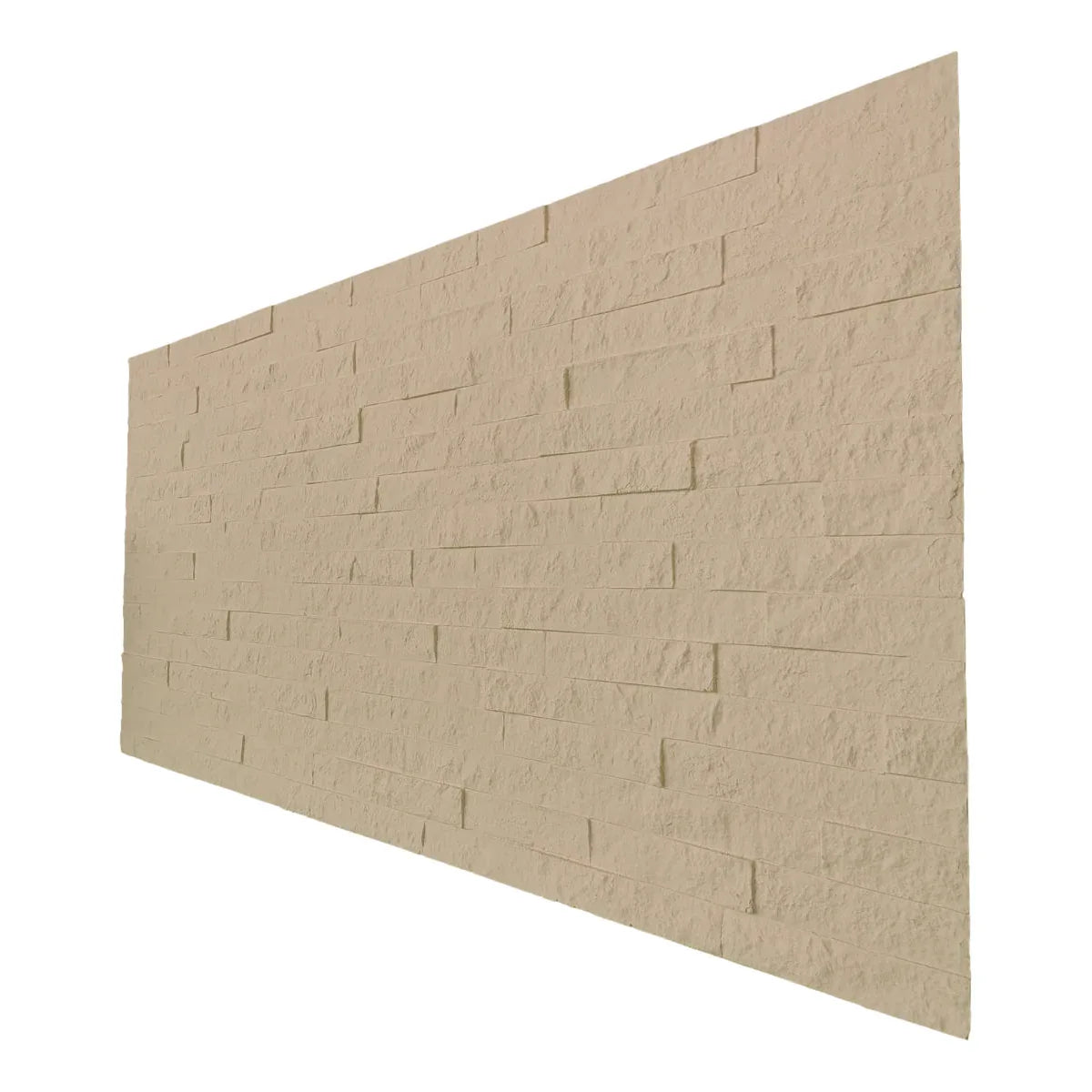 Set 12 panouri decorative din praf de piatra, Naimeed D7351, flexibile, ignifuge, strat protector ceramic, rezistente la razele UV, 120x60x0.2 cm, bej vanilie