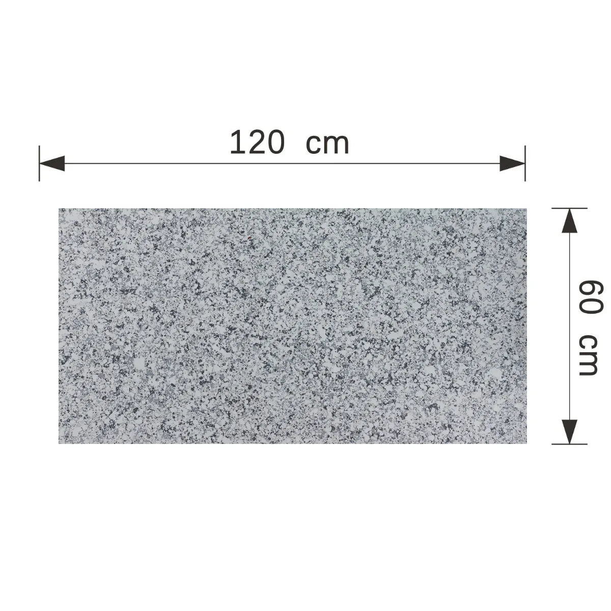Set 16 panouri decorative din praf de piatra, Naimeed D7353, ignifuge, strat protector ceramic, rezistente la razele UV, 120x60x0.2 cm, gri granit