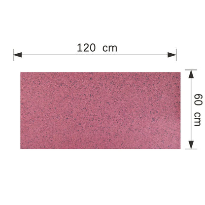 Panou decorativ din praf de piatra, Naimeed D7355, flexibil, ignifug, strat protector ceramic, rezistent la razele UV, 120x60x0.2 cm, granit roscat
