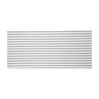 Set 10 panouri decorative din praf de piatra, Naimeed D7359, flexibile, ignifuge, strat protector ceramic, rezistente la razele UV, 120x60x0.2 cm, alb