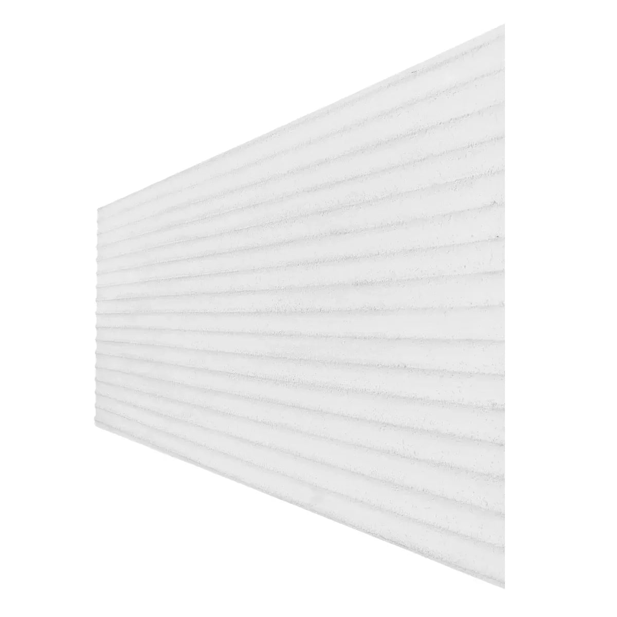Set 10 panouri decorative din praf de piatra, Naimeed D7359, flexibile, ignifuge, strat protector ceramic, rezistente la razele UV, 120x60x0.2 cm, alb