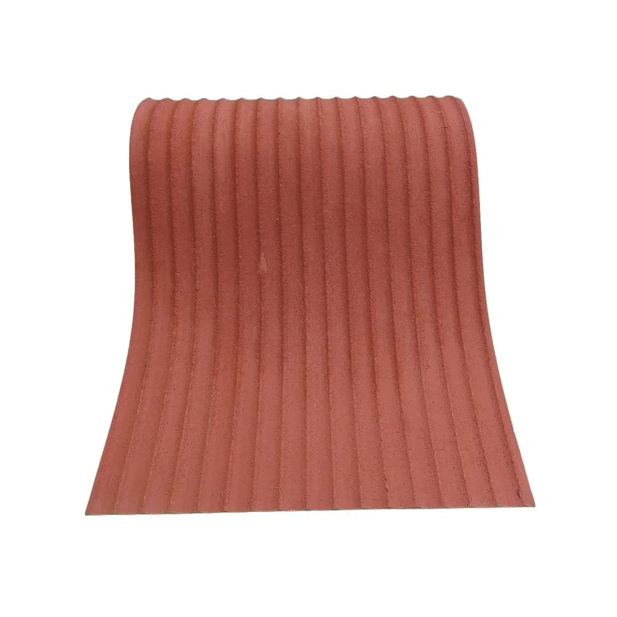 Set 10 panouri decorative din praf de piatra, Naimeed D7361, flexibile, ignifuge, strat protector ceramic, rezistente la razele UV, 120x60x0.2 cm, rosu caramiziu