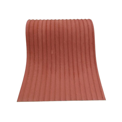 Panou decorativ din praf de piatra, Naimeed D7361, flexibil, ignifug, strat protector ceramic, rezistent la razele UV, 120x60x0.2 cm, rosu caramiziu