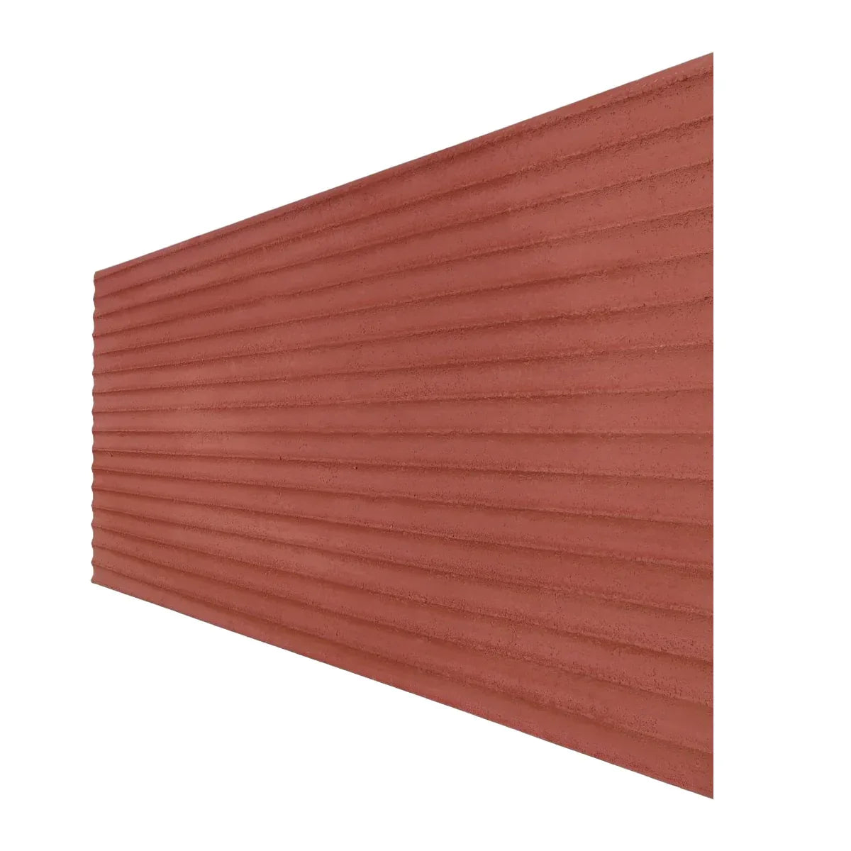 Set 12 panouri decorative din praf de piatra, Naimeed D7361, flexibile, ignifuge, strat protector ceramic, rezistente la razele UV, 120x60x0.2 cm, rosu caramiziu
