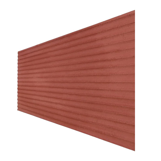 Panou decorativ din praf de piatra, Naimeed D7361, flexibil, ignifug, strat protector ceramic, rezistent la razele UV, 120x60x0.2 cm, rosu caramiziu