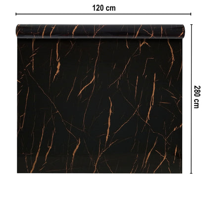 Rola panou autoadeziv, Naimeed D7366, design modern, 2.5mm grosime, 120x280cm, Negru