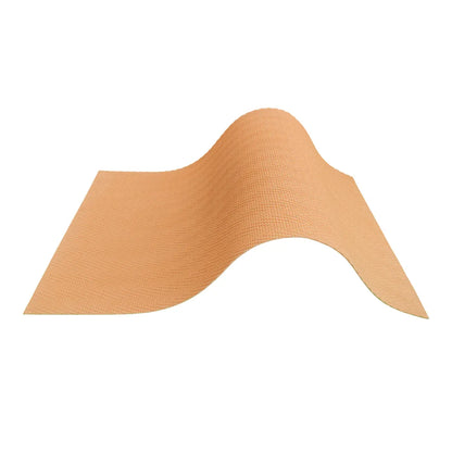 Panou decorativ din praf de piatra, Naimeed D7336, flexibil, ignifug, strat protector ceramic, rezistent la razele UV, 120x60x0.2 cm, portocaliu