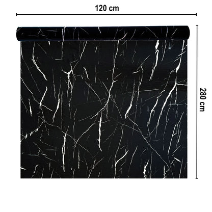 Rola panou autoadeziv, Naimeed D7367, design modern, 2.5mm grosime, 120x280cm, Negru