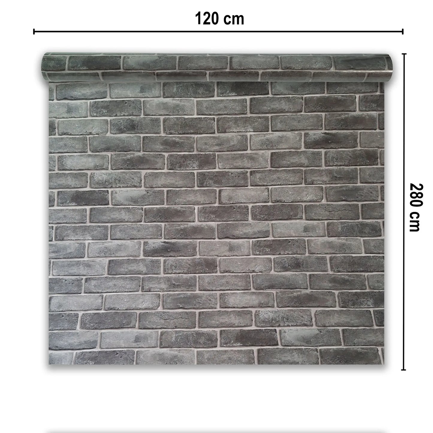 Rola panou autoadeziv, Naimeed D7371, design modern, 2.5mm grosime, 120x280cm, Gri