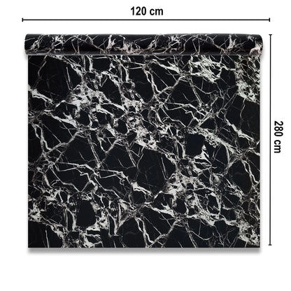 Rola panou autoadeziv, Naimeed D7373, design modern, 2.5mm grosime, 120x280cm, Negru