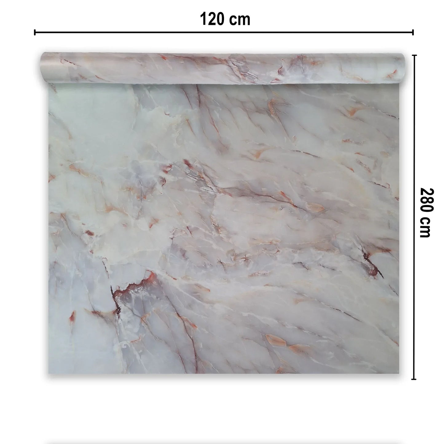 Rola panou autoadeziv, Naimeed D7374, design modern, 2.5mm grosime, 120x280cm, Multicolor