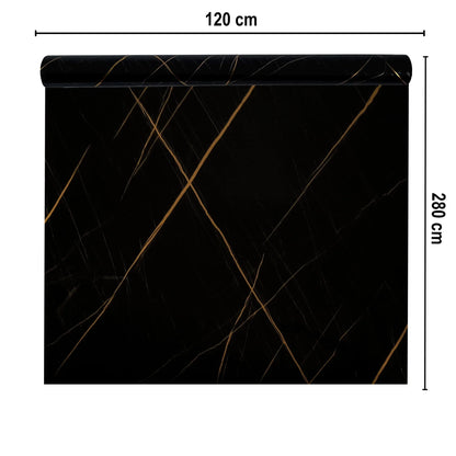 Rola panou autoadeziv, Naimeed D7384, design modern, 2.5mm grosime, 120x280cm, Negru