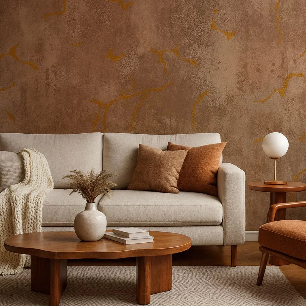 Rola panou autoadeziv, Naimeed D7388, design modern, 2.5mm grosime, 120x280cm, Maro