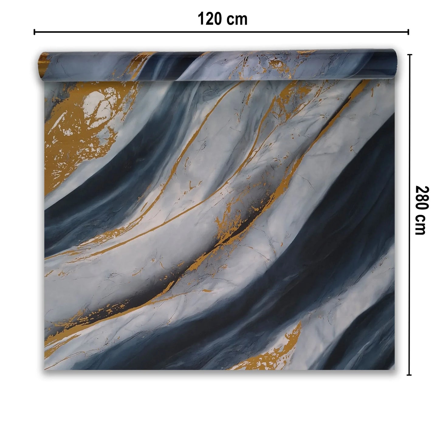 Rola panou autoadeziv, PET premium, cu pelicula protectoare, Naimeed D7406, design modern, 2.5mm grosime, 120x280cm, Multicolor
