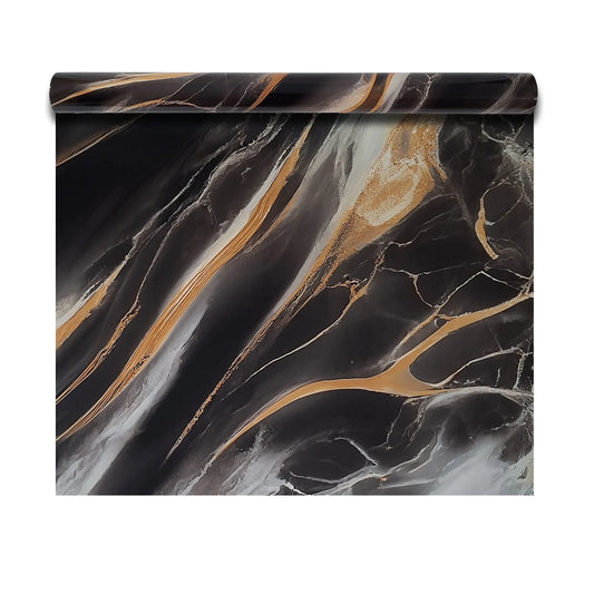 Rola panou autoadeziv, PET premium, Naimeed D7408, design modern, 2.5mm grosime, 120x280cm, Negru
