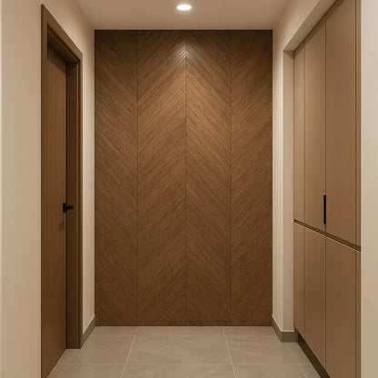 Rola panou autoadeziv, PVC premium, Naimeed D7412,  textura usor in relief, cu aspect lemnos, 2.5mm grosime, 120x280cm, Maro