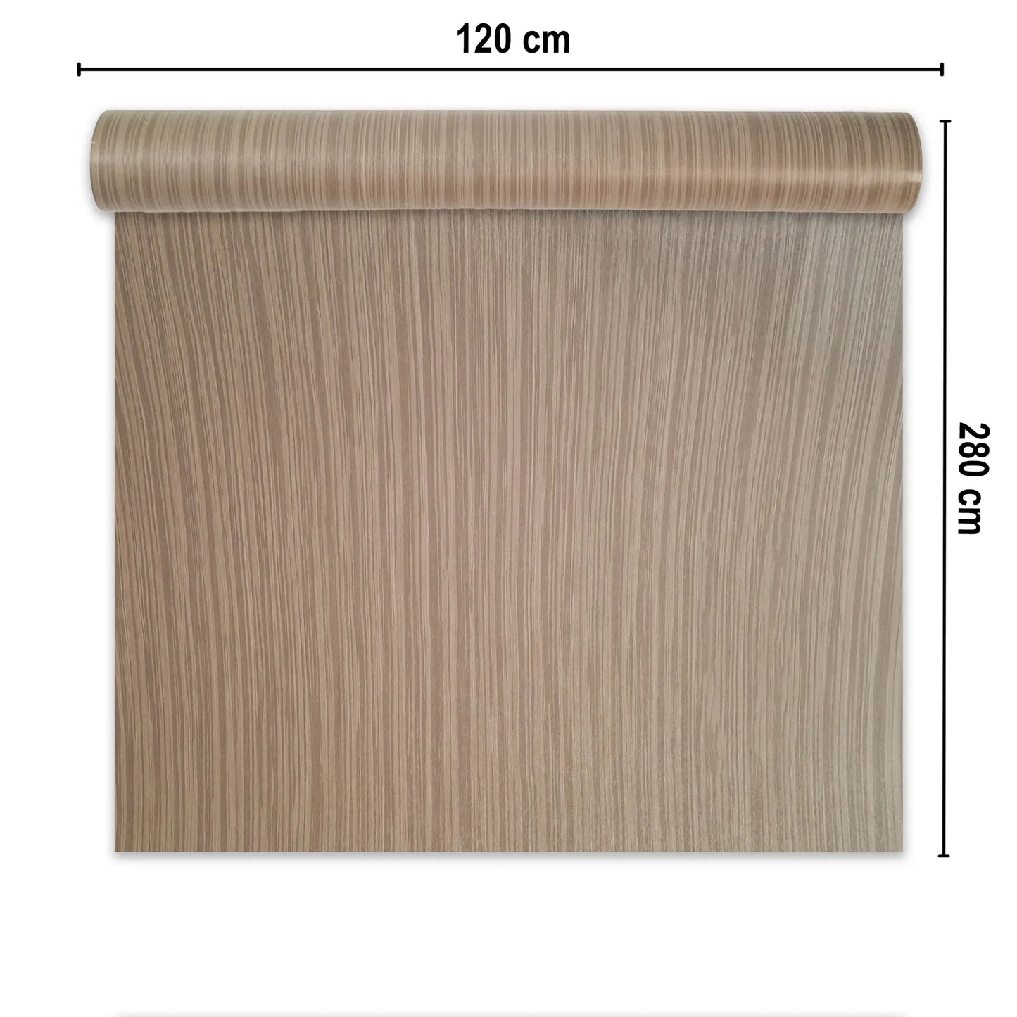 Rola panou autoadeziv, PVC premium, Naimeed D7420,  textura usor in relief, cu aspect lemnos, 2.5mm grosime, 120x280cm, Maro deschis