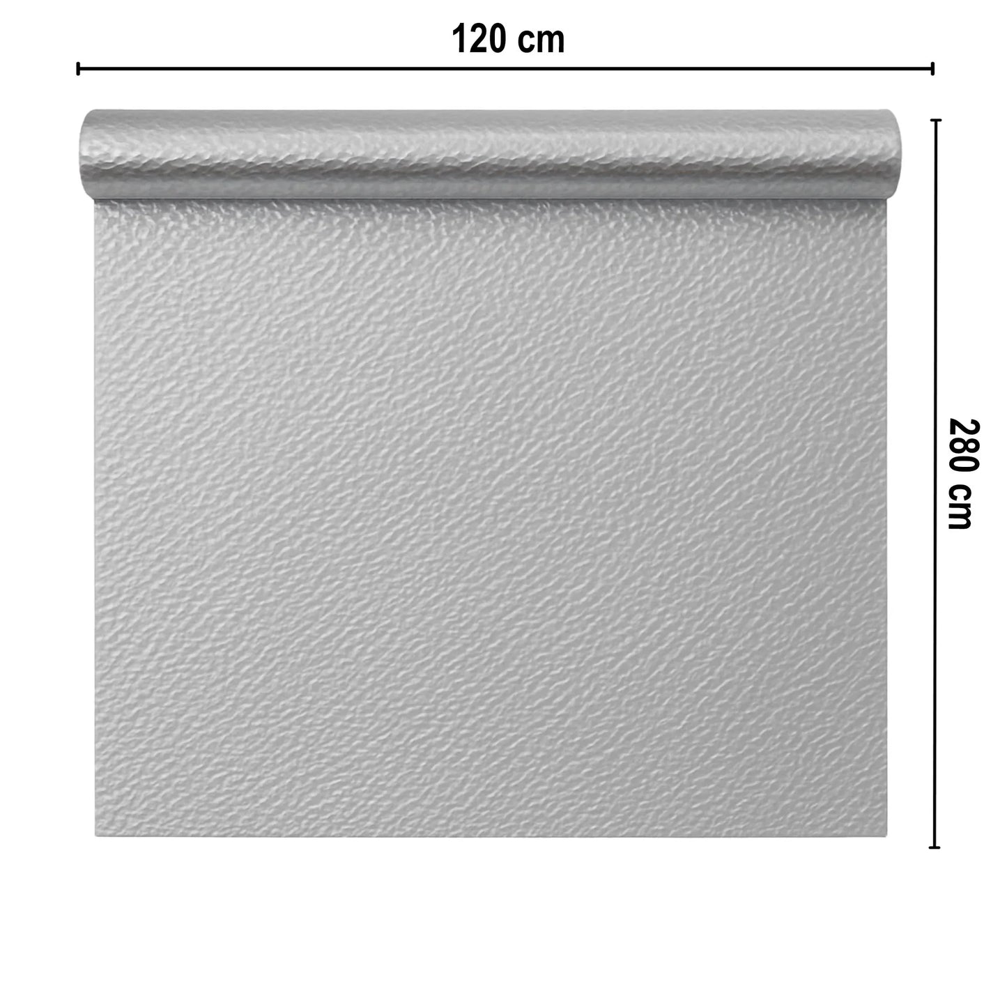 Rola panou autoadeziv, PET premium, Naimeed D7425, design 3D cu model in relief, 2.5mm grosime, 120x280cm, Argintiu