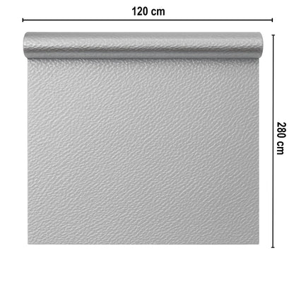 Rola panou autoadeziv, PET premium, Naimeed D7425, design 3D cu model in relief, 2.5mm grosime, 120x280cm, Argintiu