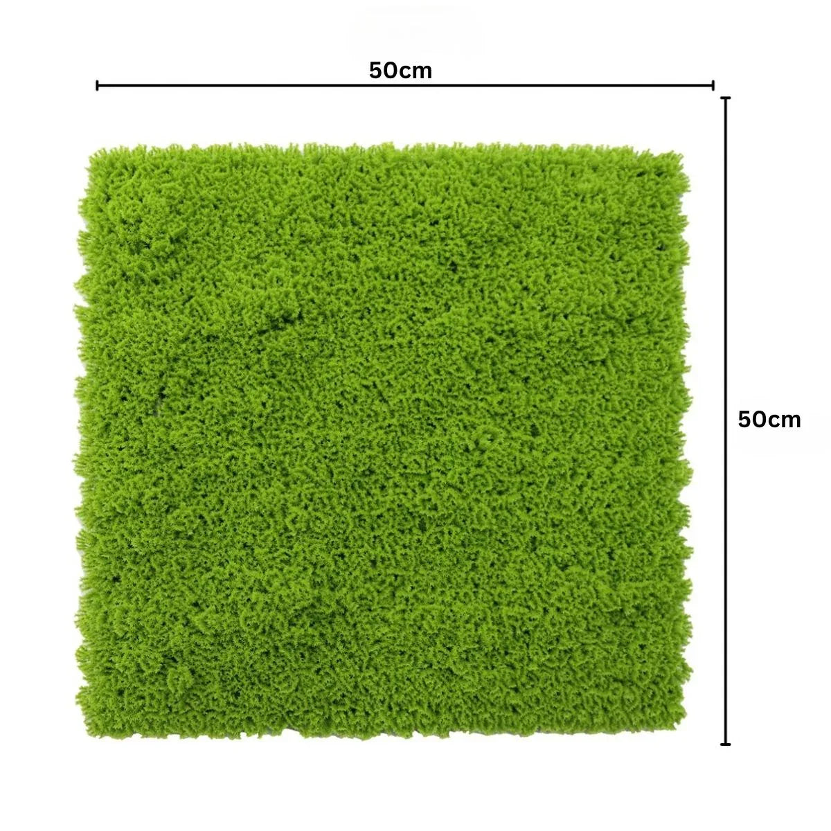 Panou din plante artificiale, Naimeed D7427, Verde, 50x50 cm