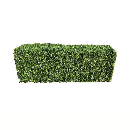 Gard din plante artificiale/ imitatie gard viu, cu structura din metal, Naimeed D7458, dimensiuni 158x56x33cm