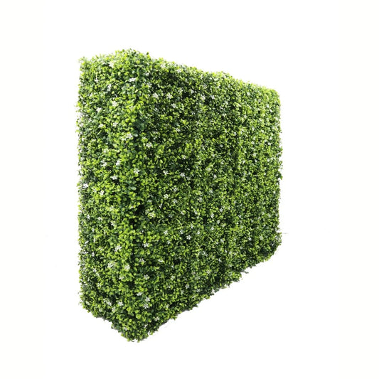 Gard viu din plante artifciciale, cu structura din metal, Naimeed D7459, dimensiuni 108x106x25cm