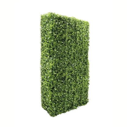 Gard din plante artificiale/ imitatie gard viu, cu structura din metal, Naimeed D7460, dimensiuni 206x105x33cm