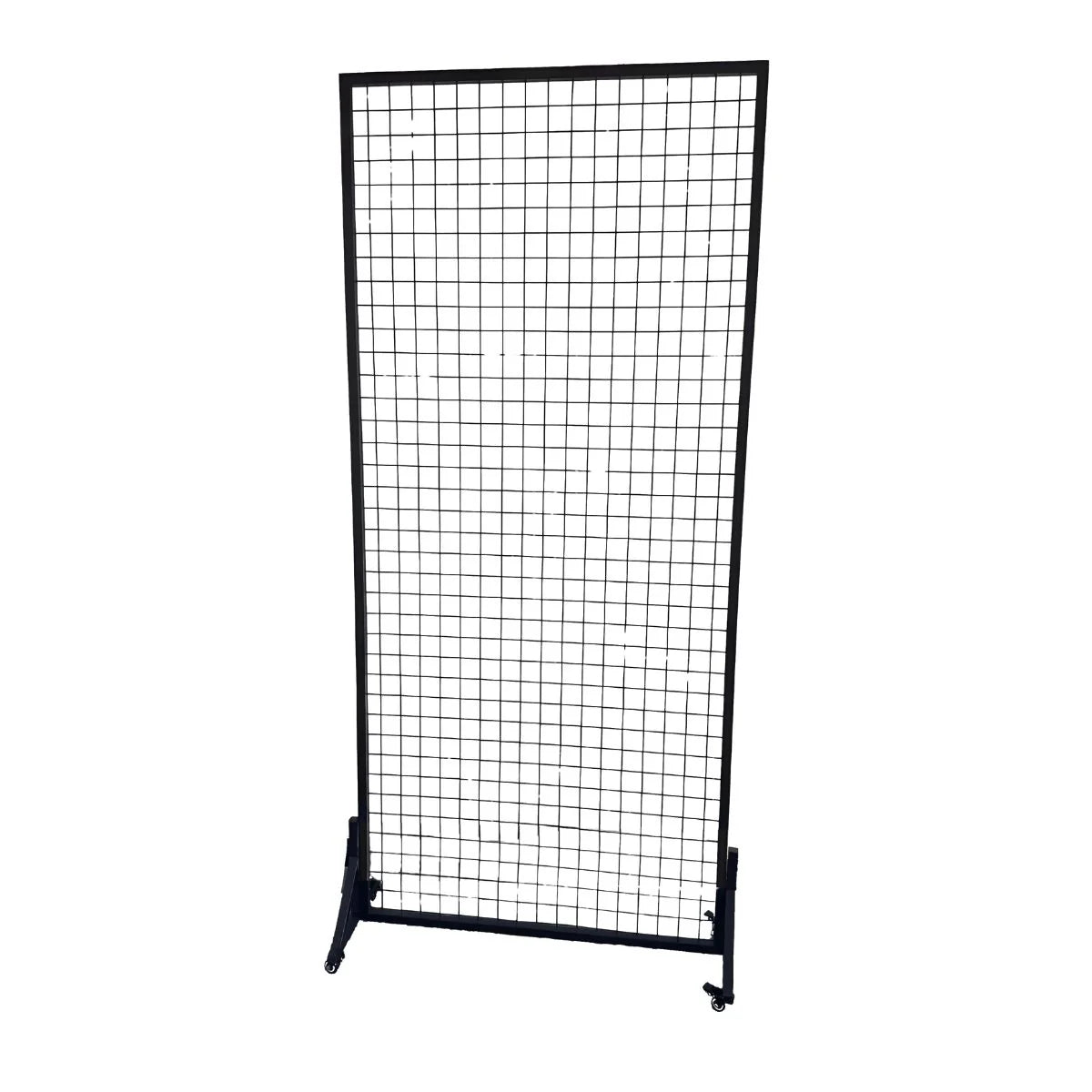 Paravan metalic cu roți pivotante 360°, Naimeed D7462, ideal pentru organizare și expoziții, Dimensiuni 100x229cm, Negru