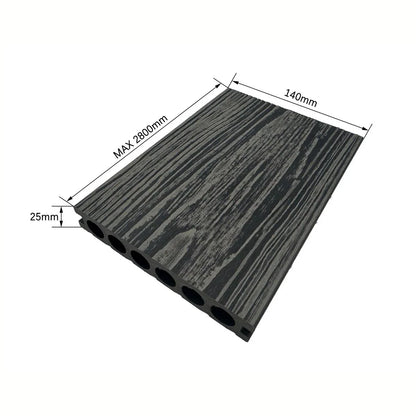 Pardoseala decking terasa din compozit WPC, Naimeed D7481, rezistenta sporita, 280x14x2.5cm, Stejar gri