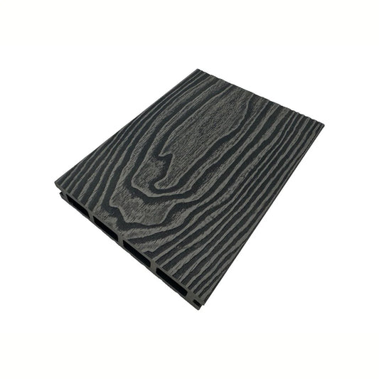 Pardoseala decking terasa din compozit WPC, Naimeed D7485, 280x14x2.5cm, Gri inchis