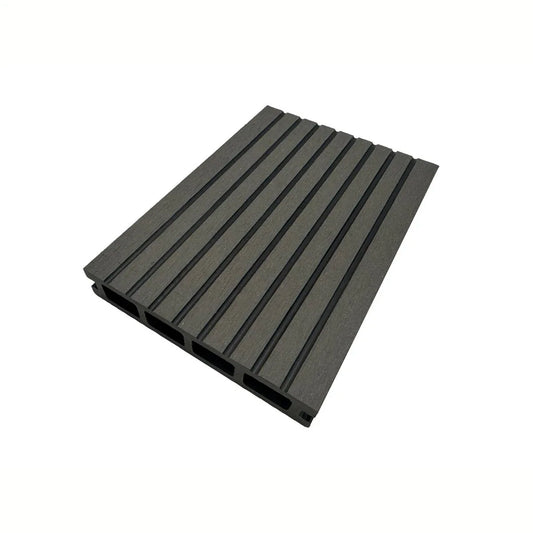 Pardoseala decking terasa din compozit WPC, Naimeed D7485, 280x14x2.5cm, Gri inchis