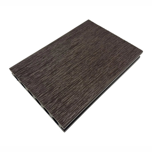 Pardoseala decking terasa din compozit WPC, Naimeed D7488, rezistenta sporita, 280x14x2.5cm, Maro ciocolatiu